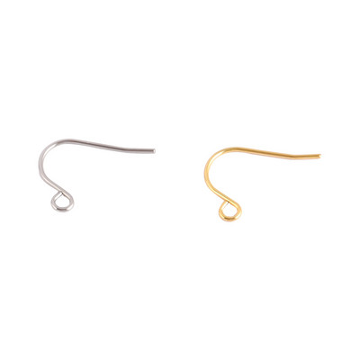 50 τμχ Σκουλαρίκια από ανοξείδωτο ατσάλι Findings DIY Ear Hooks Accessories Earwire clasps Hooks Jewelry for Making Earring Supplies Parts