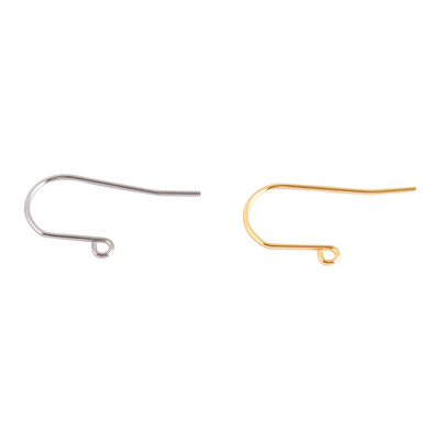 50 τμχ Σκουλαρίκια από ανοξείδωτο ατσάλι Findings DIY Ear Hooks Accessories Earwire clasps Hooks Jewelry for Making Earring Supplies Parts