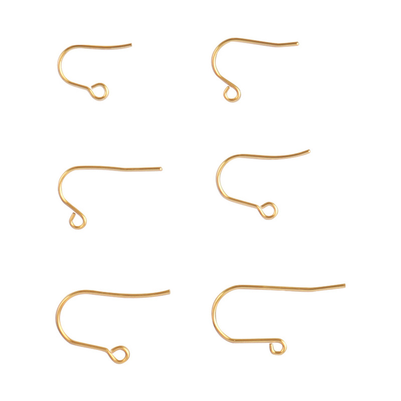 50 τμχ Σκουλαρίκια από ανοξείδωτο ατσάλι Findings DIY Ear Hooks Accessories Earwire clasps Hooks Jewelry for Making Earring Supplies Parts