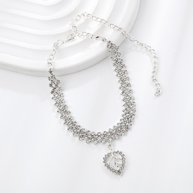 Εξαιρετικό ποδαράκι με φύλλα στρας για γυναίκες Αξεσουάρ ποδιών με πεντάκτινα αστέρια για πάρτι ποδιών Βραχιόλι Δώρα μόδας κοσμήματα