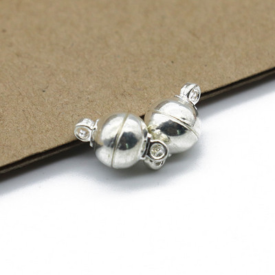 5 ΤΕΜ Στρογγυλά μαγνητικά κουμπώματα 6/8/10mm Μπίλια μαγνητικά κουμπώματα Ακραία κούμπωμα για βραχιόλια Κολιέ DIY Jewelry Making Findings