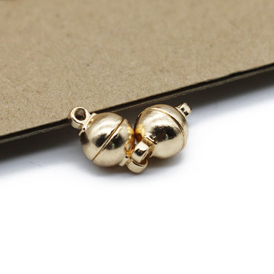 5 ΤΕΜ Στρογγυλά μαγνητικά κουμπώματα 6/8/10mm Μπίλια μαγνητικά κουμπώματα Ακραία κούμπωμα για βραχιόλια Κολιέ DIY Jewelry Making Findings