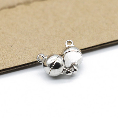 5 ΤΕΜ Στρογγυλά μαγνητικά κουμπώματα 6/8/10mm Μπίλια μαγνητικά κουμπώματα Ακραία κούμπωμα για βραχιόλια Κολιέ DIY Jewelry Making Findings