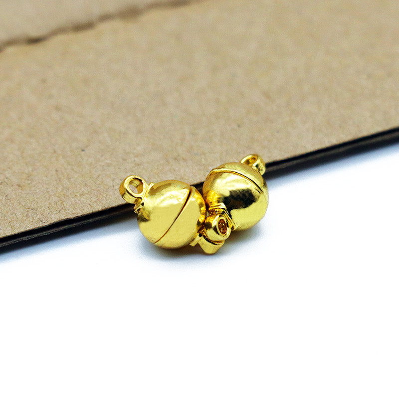 5 ΤΕΜ Στρογγυλά μαγνητικά κουμπώματα 6/8/10mm Μπίλια μαγνητικά κουμπώματα Ακραία κούμπωμα για βραχιόλια Κολιέ DIY Jewelry Making Findings