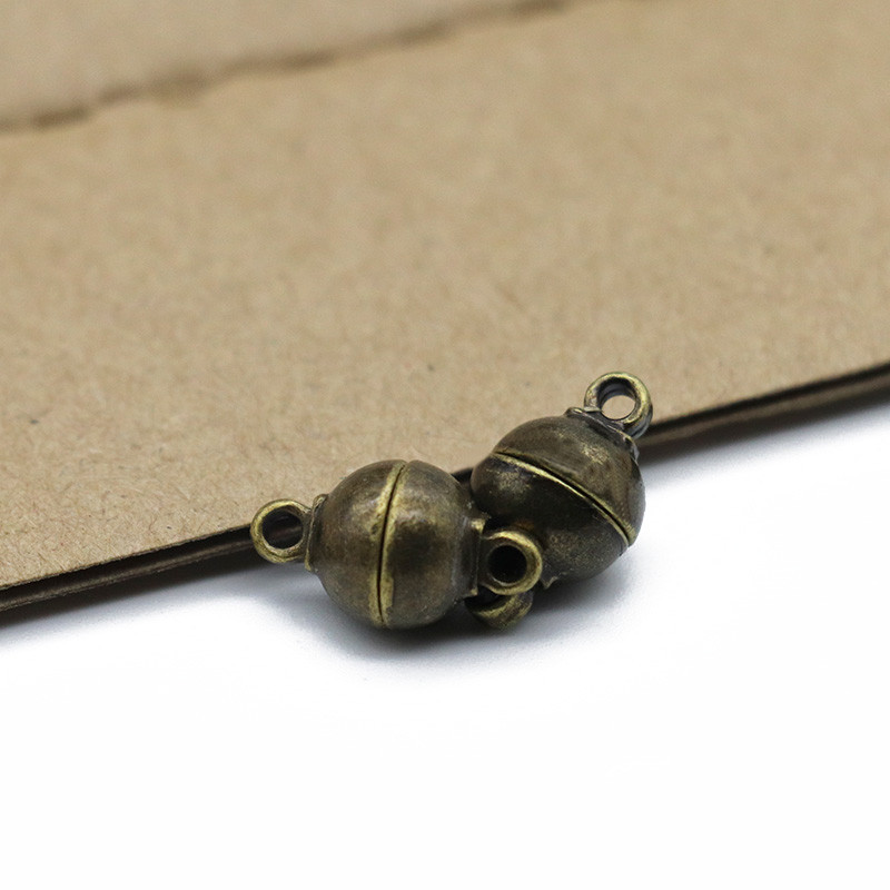 5 ΤΕΜ Στρογγυλά μαγνητικά κουμπώματα 6/8/10mm Μπίλια μαγνητικά κουμπώματα Ακραία κούμπωμα για βραχιόλια Κολιέ DIY Jewelry Making Findings