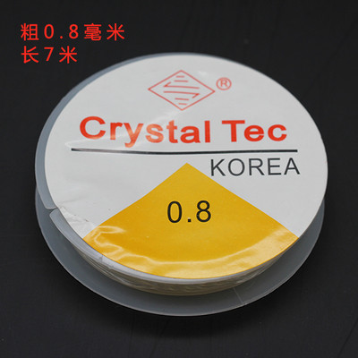 1/10 rulonų 0,5/0,6/0,7/0,8/1mm skaidrus nailonas Tvirtas tamprus virvelė Juvelyrinių siūlų karoliukai Elastinė meškerės viela papuošalų gamyba