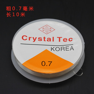 1/10 rulonų 0,5/0,6/0,7/0,8/1mm skaidrus nailonas Tvirtas tamprus virvelė Juvelyrinių siūlų karoliukai Elastinė meškerės viela papuošalų gamyba