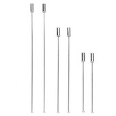 10db/tétel 9cm 12,1cm hosszú brosstűs biztosítótűk dugós végekkel Réz ródium színű diy brosstűkhöz Alapékszer