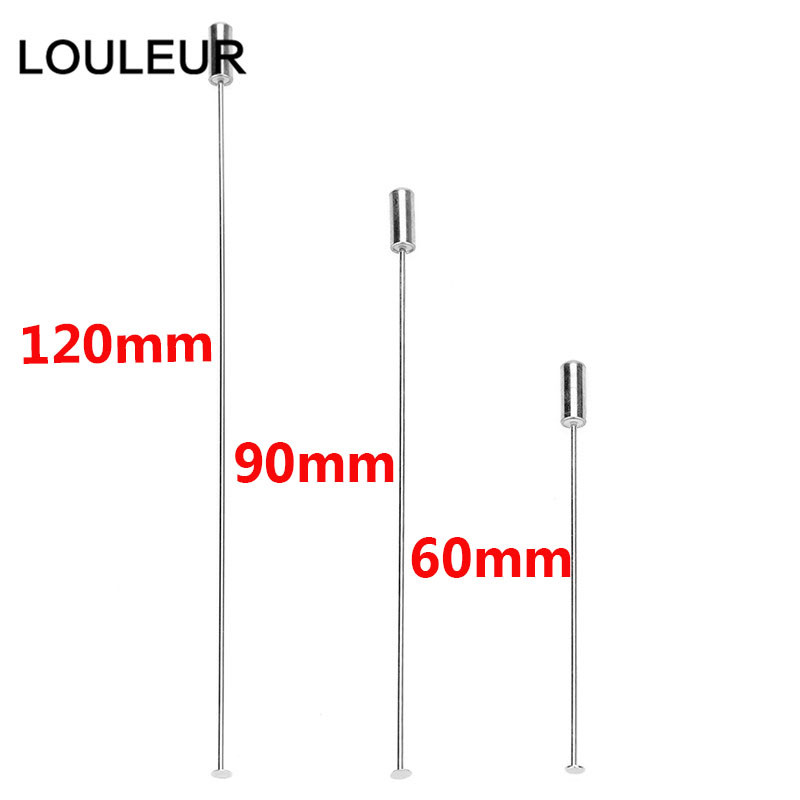 10db/tétel 9cm 12,1cm hosszú brosstűs biztosítótűk dugós végekkel Réz ródium színű diy brosstűkhöz Alapékszer