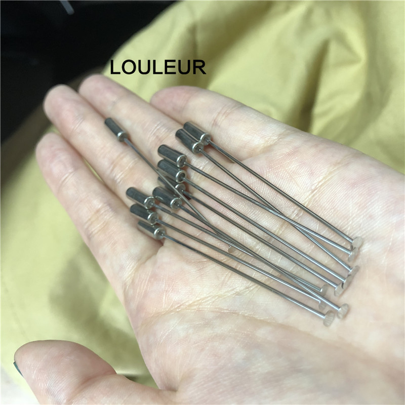 10db/tétel 9cm 12,1cm hosszú brosstűs biztosítótűk dugós végekkel Réz ródium színű diy brosstűkhöz Alapékszer