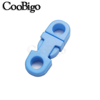 10 tk Küljekinnitusega pandla turvaklambrid Paracordi käevõru Koera kaelarihma köis Paela tarvikud Värviline 2 auku 5mm