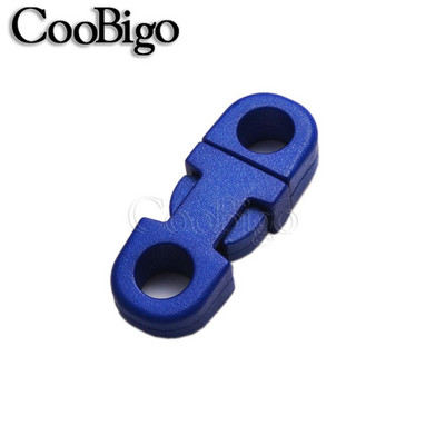 10 tk Küljekinnitusega pandla turvaklambrid Paracordi käevõru Koera kaelarihma köis Paela tarvikud Värviline 2 auku 5mm