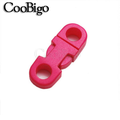 10 tk Küljekinnitusega pandla turvaklambrid Paracordi käevõru Koera kaelarihma köis Paela tarvikud Värviline 2 auku 5mm