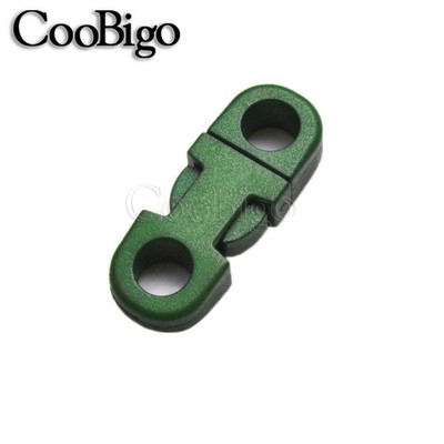 10 tk Küljekinnitusega pandla turvaklambrid Paracordi käevõru Koera kaelarihma köis Paela tarvikud Värviline 2 auku 5mm