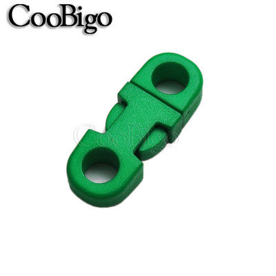 10 tk Küljekinnitusega pandla turvaklambrid Paracordi käevõru Koera kaelarihma köis Paela tarvikud Värviline 2 auku 5mm