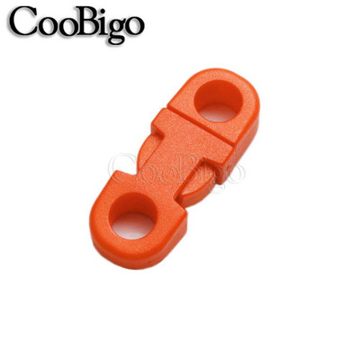 10 tk Küljekinnitusega pandla turvaklambrid Paracordi käevõru Koera kaelarihma köis Paela tarvikud Värviline 2 auku 5mm