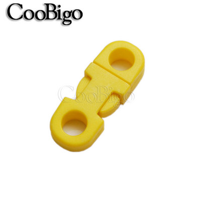 10 tk Küljekinnitusega pandla turvaklambrid Paracordi käevõru Koera kaelarihma köis Paela tarvikud Värviline 2 auku 5mm