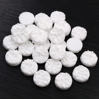 40 τμχ 8mm 10mm 12mm Πολύχρωμα Φυσικό Μεταλλεύμα Επίπεδη Ρητίνη Druzy Cabochons για Βραχιόλια Σκουλαρίκια Αξεσουάρ Κατασκευής κοσμημάτων DIY