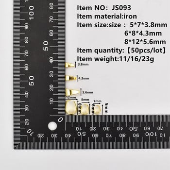 50 τεμ./Παρτίδα 5 6 8mm μενταγιόν Κλιπ τσιμπήματα κουμπώματα κοσμήματα Βραχιόλι Γούρια Γάντζοι Σύνδεσμος Προμήθειες κατασκευής κοσμημάτων DIY