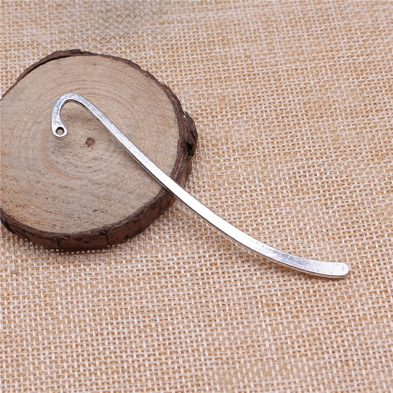 WYSIWYG 5τμχ 86mm γυαλιστεροί σελιδοδείκτες για κοσμήματα Κατασκευή κοσμημάτων Ευρήματα αντίκες μπρονζέ Χρώμα αντίκες ασημί