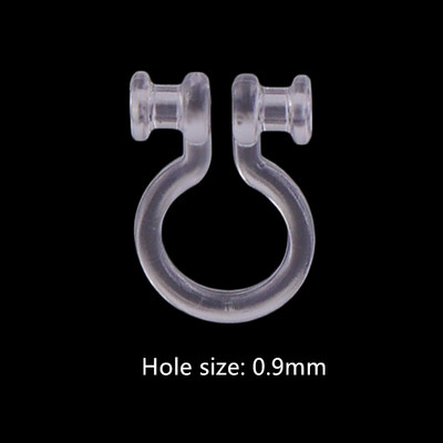 20 tk uut saabunud varjatud läbipaistev kõrvaklamber ehete jaoks, mis teeb selgeks U-kujulised kõrvarõngad. Tee ise ehete leiud