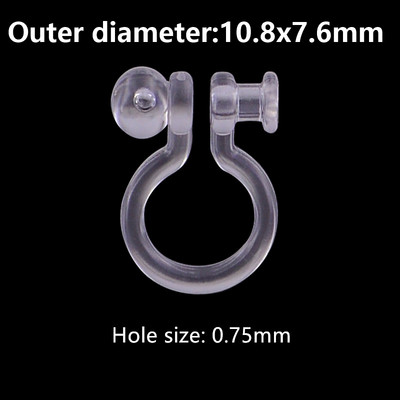 20 tk uut saabunud varjatud läbipaistev kõrvaklamber ehete jaoks, mis teeb selgeks U-kujulised kõrvarõngad. Tee ise ehete leiud