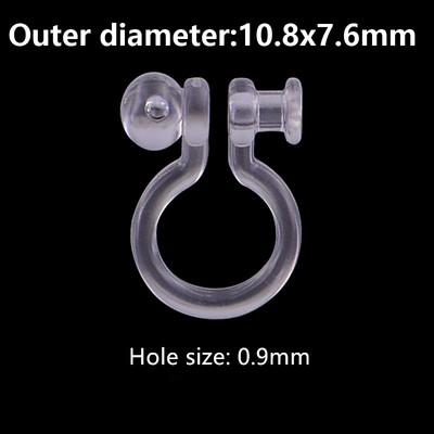 20 tk uut saabunud varjatud läbipaistev kõrvaklamber ehete jaoks, mis teeb selgeks U-kujulised kõrvarõngad. Tee ise ehete leiud