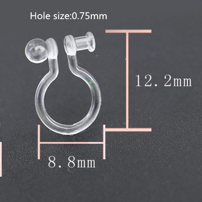 20 tk uut saabunud varjatud läbipaistev kõrvaklamber ehete jaoks, mis teeb selgeks U-kujulised kõrvarõngad. Tee ise ehete leiud