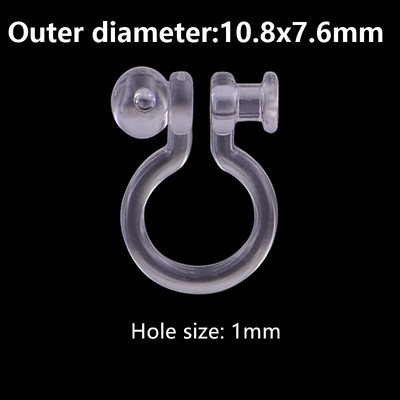 20 tk uut saabunud varjatud läbipaistev kõrvaklamber ehete jaoks, mis teeb selgeks U-kujulised kõrvarõngad. Tee ise ehete leiud