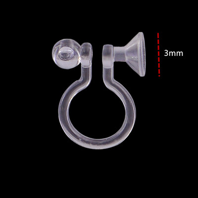 20 tk uut saabunud varjatud läbipaistev kõrvaklamber ehete jaoks, mis teeb selgeks U-kujulised kõrvarõngad. Tee ise ehete leiud