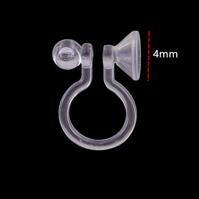 20 tk uut saabunud varjatud läbipaistev kõrvaklamber ehete jaoks, mis teeb selgeks U-kujulised kõrvarõngad. Tee ise ehete leiud