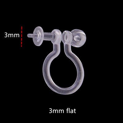 20 tk uut saabunud varjatud läbipaistev kõrvaklamber ehete jaoks, mis teeb selgeks U-kujulised kõrvarõngad. Tee ise ehete leiud