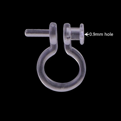 20 tk uut saabunud varjatud läbipaistev kõrvaklamber ehete jaoks, mis teeb selgeks U-kujulised kõrvarõngad. Tee ise ehete leiud