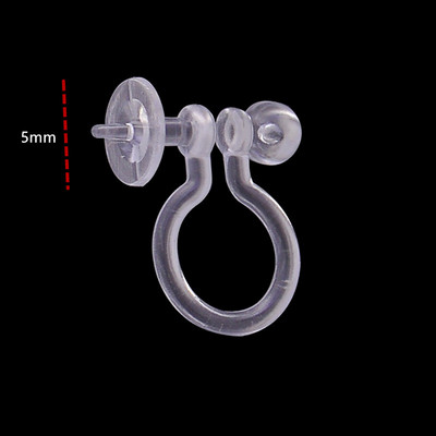 20 tk uut saabunud varjatud läbipaistev kõrvaklamber ehete jaoks, mis teeb selgeks U-kujulised kõrvarõngad. Tee ise ehete leiud