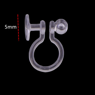 20 tk uut saabunud varjatud läbipaistev kõrvaklamber ehete jaoks, mis teeb selgeks U-kujulised kõrvarõngad. Tee ise ehete leiud