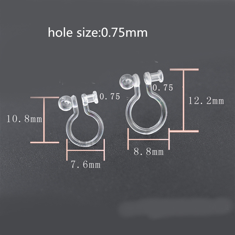 20 tk uut saabunud varjatud läbipaistev kõrvaklamber ehete jaoks, mis teeb selgeks U-kujulised kõrvarõngad. Tee ise ehete leiud