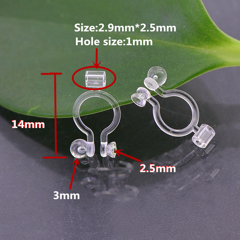 20 tk uut saabunud varjatud läbipaistev kõrvaklamber ehete jaoks, mis teeb selgeks U-kujulised kõrvarõngad. Tee ise ehete leiud