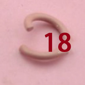 100 tk/partii 1,2 x 8 mm värvilised metallist isetegemise ehted Avatud ühe silmustega hüpperõngad ja poolitatud sõrmus ehete valmistamiseks