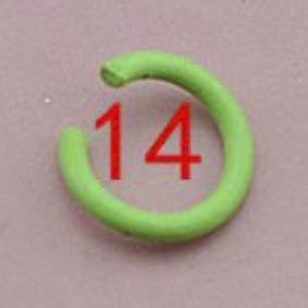 100 tk/partii 1,2 x 8 mm värvilised metallist isetegemise ehted Avatud ühe silmustega hüpperõngad ja poolitatud sõrmus ehete valmistamiseks