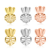 Magic Crown Clover Crossing Earring Lift Backs Support Υποαλλεργικά σκουλαρίκια Lift Lifters Ταιριάζει σε όλα τα κοσμήματα Ευρήματα χαλκός