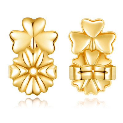 Magic Crown Clover Crossing Earring Lift Backs Support Υποαλλεργικά σκουλαρίκια Lift Lifters Ταιριάζει σε όλα τα κοσμήματα Ευρήματα χαλκός