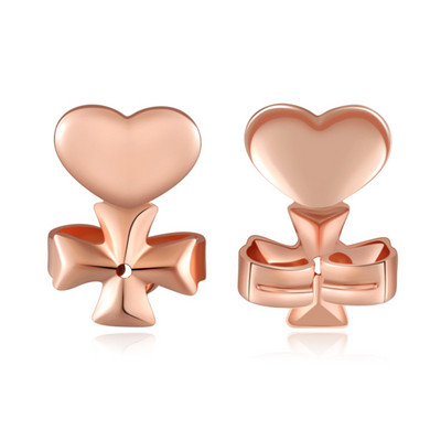 Magic Crown Clover Crossing Earring Lift Backs Support Υποαλλεργικά σκουλαρίκια Lift Lifters Ταιριάζει σε όλα τα κοσμήματα Ευρήματα χαλκός