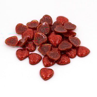 Uus mood 40 tk 12 mm südamestiili segavärvide lame seljaosa vaigust kabošonid kaameo käevõru jaoks kõrvarõngaste tarvikud