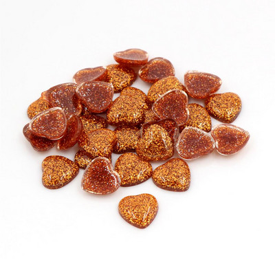 Uus mood 40 tk 12 mm südamestiili segavärvide lame seljaosa vaigust kabošonid kaameo käevõru jaoks kõrvarõngaste tarvikud