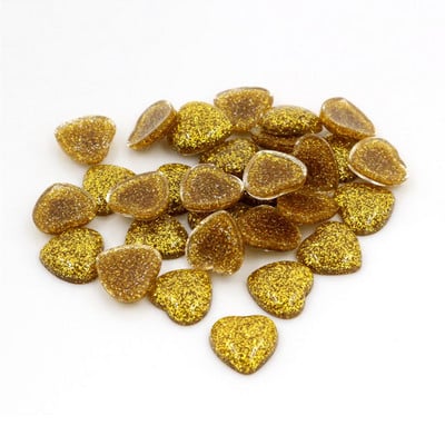 Uus mood 40 tk 12 mm südamestiili segavärvide lame seljaosa vaigust kabošonid kaameo käevõru jaoks kõrvarõngaste tarvikud