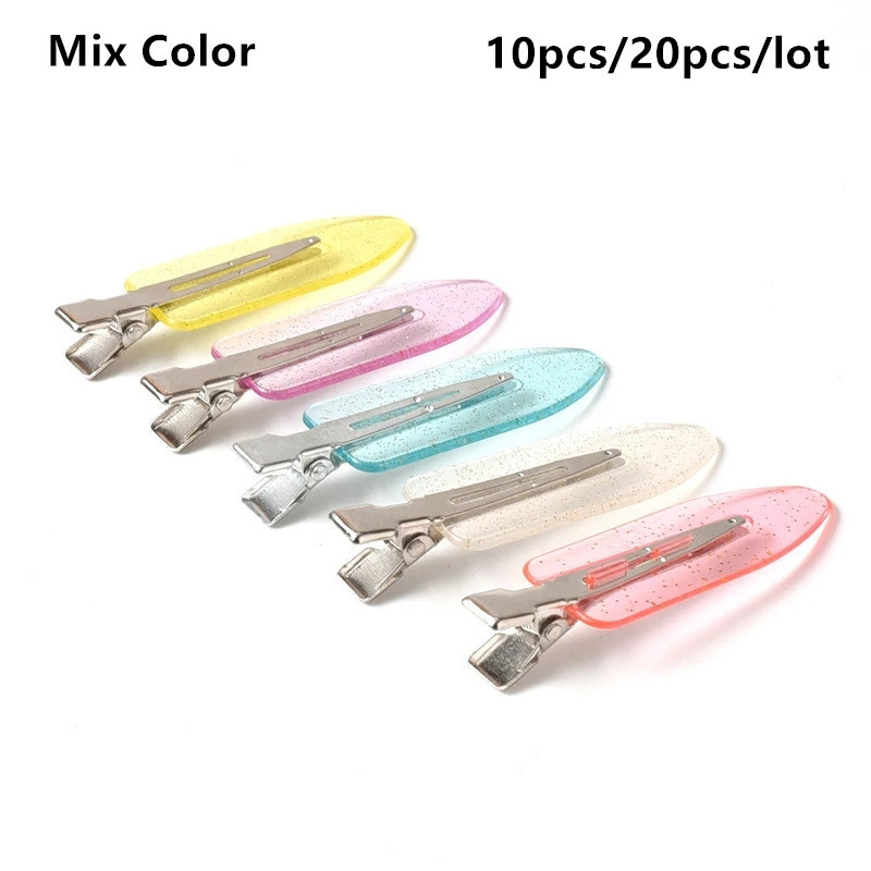 10/20 tk joonisfilmi juukseklambrid läbipaistvad sädelevad värvilised juuksenõelad peakatete alus DIY ehete valmistamine juuksenõelte tarvikud pikkus 6 cm