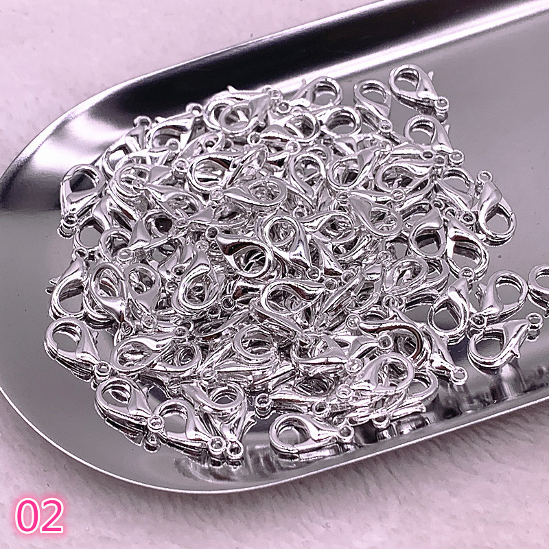 20 vnt 10/12/14 mm papuošalų kūrimo laisvi omarų užsegimai papuošalams gaminti „pasidaryk pats“ karolių apyrankių priedai