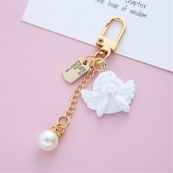 Vintage Κρεμαστό Μπρελόκ Little Angel Pearl Love Heart για Γυναικεία Θήκη Ακουστικών Γούρι Εκλεκτά κοσμήματα γάμου Αξεσουάρ δώρου