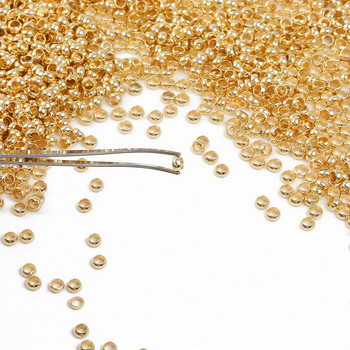 100-500 τεμ. 1,5-4 χιλιοστών Χάλκινη σφαίρα πτυχωτή τελική κουμπώματα θέση Stopper Spacer Beads For Diy Jewelry Making Findings Βραχιόλια Προμήθειες