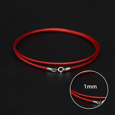 1-3 mm nahast vahatatud nöörist nahast kaelakee nöör roostevabast terasest homaari klambriga ühenduskett meeste naiste isetehtud ehted 41-60 cm